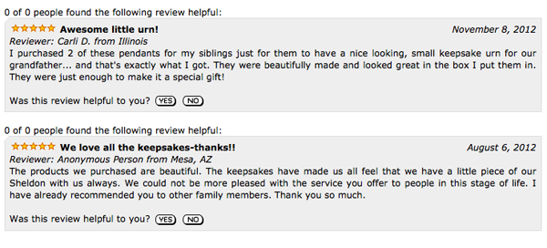 Customer Reviews Nobility Urn Necklace